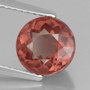 2.60 ct Pink Malaya Garnet Stone, Natural Malaya Garnet in Round Facet Shape for Sale