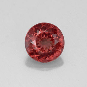 2.40 ct Pink Malaya Garnet Gemstone, Malaya Garnet Gem in Round Facet Shape for Sale.