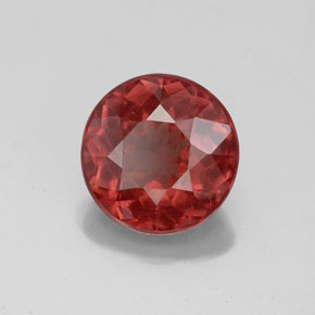 3.18 ct Pink Malaya Garnet Stone, Natural Malaya Garnet in Round Facet Shape for Sale