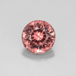 2.30 ct Pink Malaya Garnet Gemstone, Malaya Garnet Gem in Round Facet Shape for Sale.