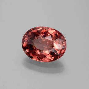 3.22 ct Pink Malaya Garnet Stone, Natural Malaya Garnet in Oval Facet Shape for Sale