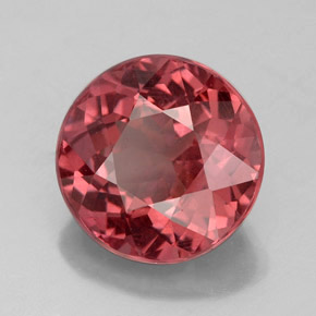 4.37 ct Pink Malaya Garnet Stone, Natural Malaya Garnet in Round Facet Shape for Sale