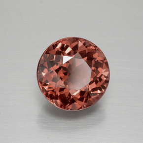 4.26 ct Pink Malaya Garnet Stone, Natural Malaya Garnet in Round Facet Shape for Sale