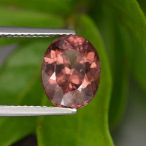 3.45 ct Pink Malaya Garnet Stone, Natural Malaya Garnet in Oval Facet Shape for Sale
