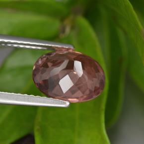 Malaya Garnet Gemstone in 10 x 8 mm (calibrated) Size for Sale, Malaya Garnet Stone in Rose Color