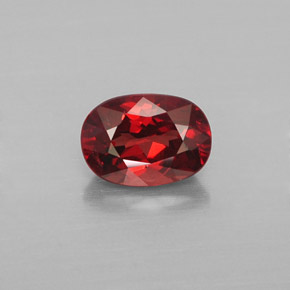 1.07 ct Orange Malaya Garnet Gemstone, Malaya Garnet Gem in Oval Facet Shape for Sale.
