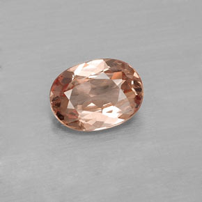 0.90 ct Orange Malaya Garnet Gemstone, Malaya Garnet Gem in Oval Facet Shape for Sale.