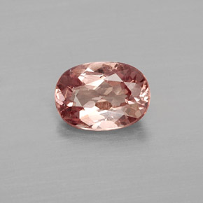 1.03 ct Pink Malaya Garnet Gemstone, Malaya Garnet Gem in Oval Facet Shape for Sale.