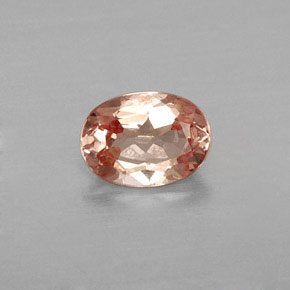 0.89 ct Yellow Malaya Garnet Gemstone, Malaya Garnet Gem in Oval Facet Shape for Sale.