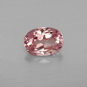 1.04 ct Pink Malaya Garnet Gemstone, Malaya Garnet Gem in Oval Facet Shape for Sale.
