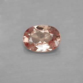 0.76 ct Yellow Malaya Garnet Gemstone, Malaya Garnet Gem in Oval Facet Shape for Sale.