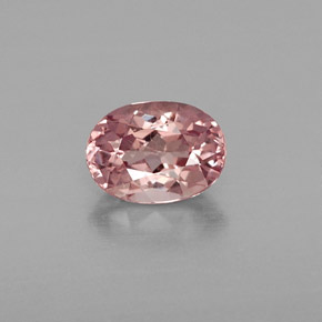 1.02 ct Pink Malaya Garnet Gemstone, Malaya Garnet Gem in Oval Facet Shape for Sale.