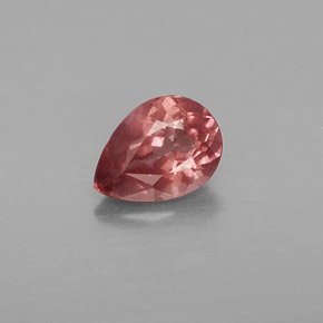 0.79 ct Pink Malaya Garnet Gemstone, Malaya Garnet Gem in Pear Facet Shape for Sale.