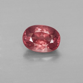 1.13 ct Pink Malaya Garnet Gemstone, Malaya Garnet Gem in Oval Facet Shape for Sale.