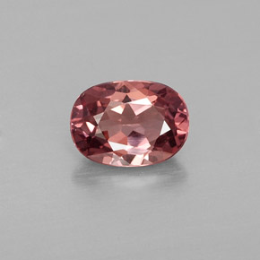 1.05 ct Pink Malaya Garnet Gemstone, Malaya Garnet Gem in Oval Facet Shape for Sale.
