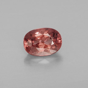 1.04 ct Pink Malaya Garnet Gemstone, Malaya Garnet Gem in Oval Facet Shape for Sale.