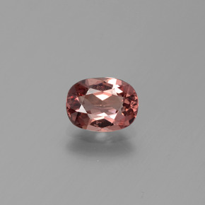 1.06 ct Pink Malaya Garnet Gemstone, Malaya Garnet Gem in Oval Facet Shape for Sale.