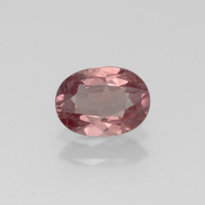 0.84 ct Pink Malaya Garnet Gemstone, Malaya Garnet Gem in Oval Facet Shape for Sale.