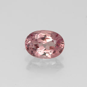 0.92 ct Pink Malaya Garnet Gemstone, Malaya Garnet Gem in Oval Facet Shape for Sale.