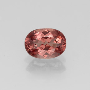 1.06 ct Pink Malaya Garnet Gemstone, Malaya Garnet Gem in Oval Facet Shape for Sale.