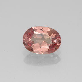 0.92 ct Pink Malaya Garnet Gemstone, Malaya Garnet Gem in Oval Facet Shape for Sale.