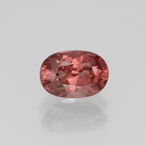 1.05 ct Pink Malaya Garnet Gemstone, Malaya Garnet Gem in Oval Facet Shape for Sale.