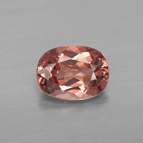 1.14 ct Pink Malaya Garnet Gemstone, Malaya Garnet Gem in Oval Facet Shape for Sale.