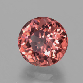 4.02 ct Pink Malaya Garnet Stone, Natural Malaya Garnet in Round Facet Shape for Sale
