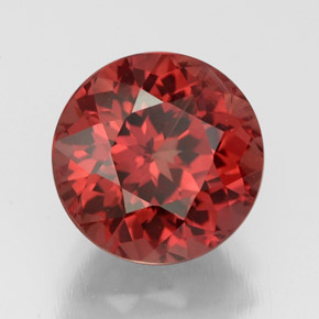 3.65 ct Pink Malaya Garnet Stone, Natural Malaya Garnet in Round Facet Shape for Sale