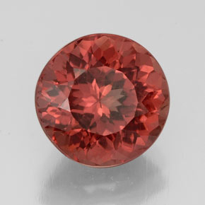 3.41 ct Pink Malaya Garnet Stone, Natural Malaya Garnet in Round Facet Shape for Sale