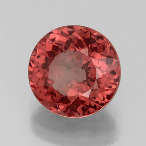 3.39 ct Pink Malaya Garnet Stone, Natural Malaya Garnet in Round Facet Shape for Sale