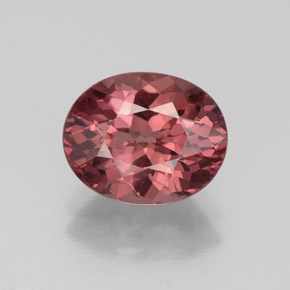3.17 ct Pink Malaya Garnet Gemstone, Malaya Garnet Gem in Oval Facet Shape for Sale.