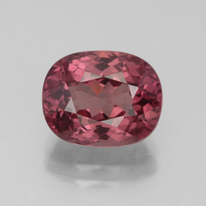 4.12 ct Pink Malaya Garnet Gemstone, Malaya Garnet Gem in Cushion-Cut Shape for Sale.