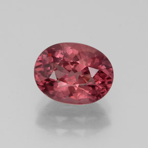 2.32 ct Pink Malaya Garnet Gemstone, Malaya Garnet Gem in Oval Facet Shape for Sale.