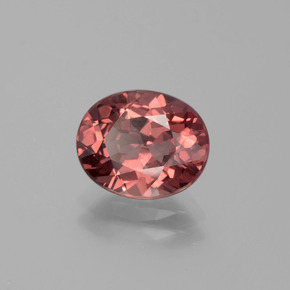 2.89 ct Pink Malaya Garnet Stone, Natural Malaya Garnet in Oval Facet Shape for Sale