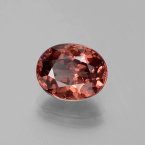 3.84 ct Pink Malaya Garnet Stone, Natural Malaya Garnet in Oval Facet Shape for Sale