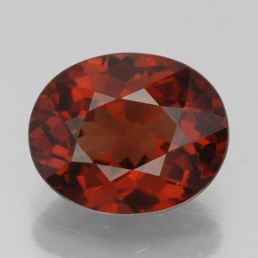 3.14 ct Pink Malaya Garnet Gemstone, Malaya Garnet Gem in Oval Facet Shape for Sale.