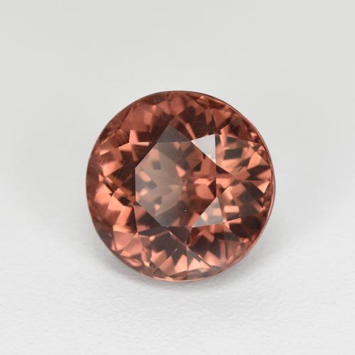 3.26 ct Orange Malaya Garnet Stone, Natural Malaya Garnet in Round Facet Shape for Sale