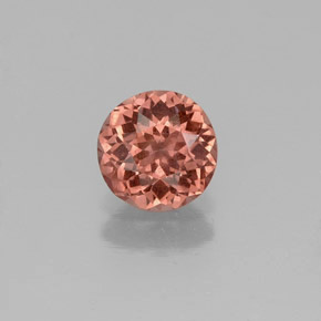 0.83 ct Pink Malaya Garnet Gemstone, Malaya Garnet Gem in Round Facet Shape for Sale.