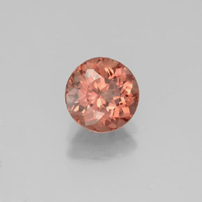 1.29 ct Pink Malaya Garnet Stone, Natural Malaya Garnet in Round Facet Shape for Sale