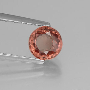 1.39 ct Pink Malaya Garnet Stone, Natural Malaya Garnet in Round Facet Shape for Sale