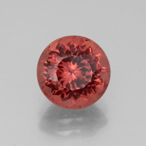 3.24 ct Pink Malaya Garnet Stone, Natural Malaya Garnet in Round Facet Shape for Sale