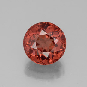 3.16 ct Pink Malaya Garnet Gemstone, Malaya Garnet Gem in Round Facet Shape for Sale.