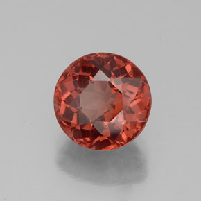 3.16 ct Pink Malaya Garnet Stone, Natural Malaya Garnet in Round Facet Shape for Sale