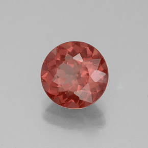 2.27 ct Red Malaya Garnet Stone, Natural Malaya Garnet in Round Facet Shape for Sale