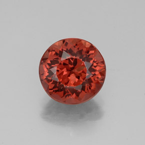2.41 ct Pink Malaya Garnet Gemstone, Malaya Garnet Gem in Round Facet Shape for Sale.