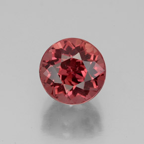 3.11 ct Pink Malaya Garnet Gemstone, Malaya Garnet Gem in Round Facet Shape for Sale.