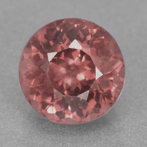 2.82 ct Pink Malaya Garnet Gemstone, Malaya Garnet Gem in Round Facet Shape for Sale.