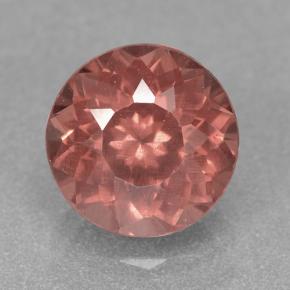 2.48 ct Pink Malaya Garnet Gemstone, Malaya Garnet Gem in Round Facet Shape for Sale.
