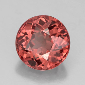 2.66 ct Pink Malaya Garnet Stone, Natural Malaya Garnet in Round Facet Shape for Sale